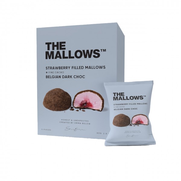 Strawberry Filled Mallows + Fine Cacao & Dark Choc
