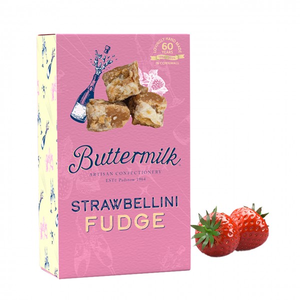 Strawbellini Fudge