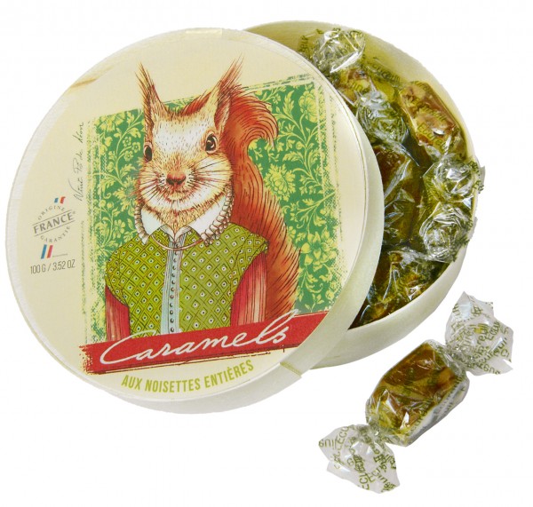 Caramels aux Noisettes entières - 100g