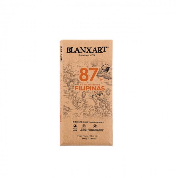 Chocolate negro Single Origin Filipinas 87 %