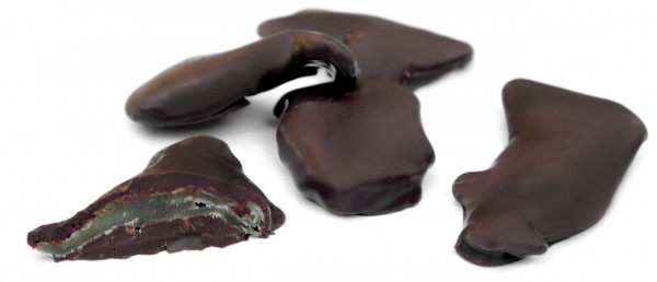 Zenzero ricoperto cioccolato fondente