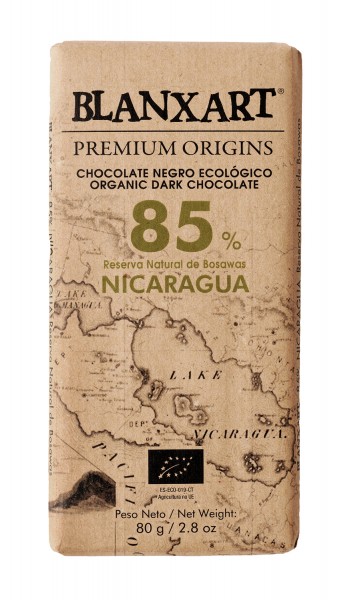 Chocolate negro ecológico 85 % Nicaragua