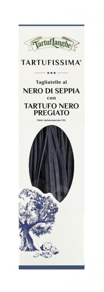 Tagliatelle al Nero di Seppia con Tartufo nero pregiato