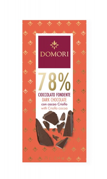 78 % Cioccolato fondente con cacao Criollo