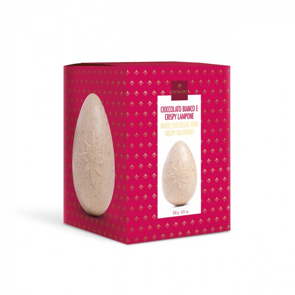 Uovo cioccolato bianco e lampone