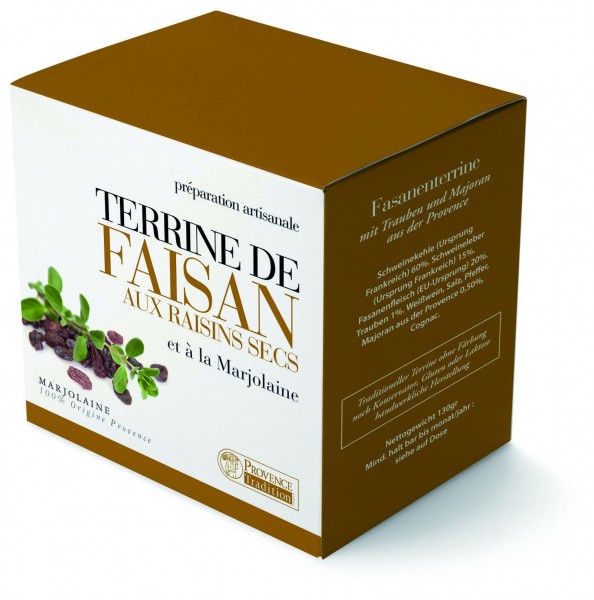 Terrine de faisan aux raisins secs et