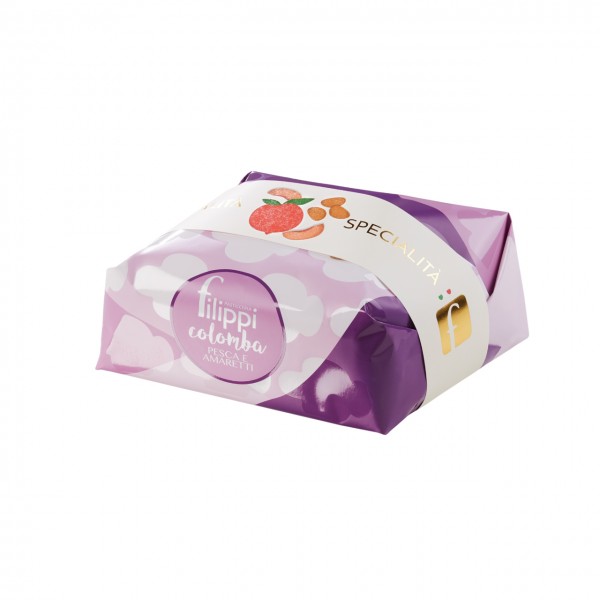 Colomba con Pesca e amaretti - 750 g