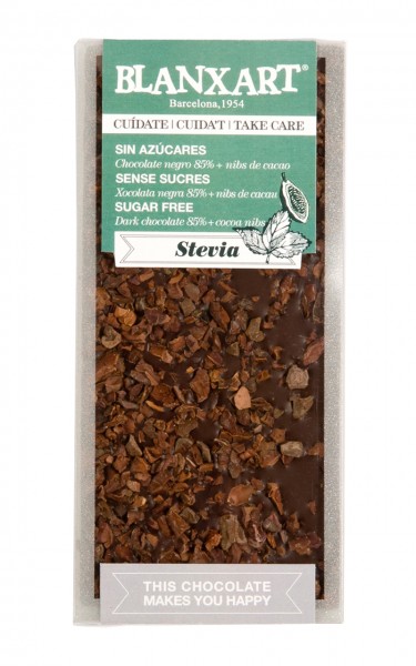Chocolate negro con nibs