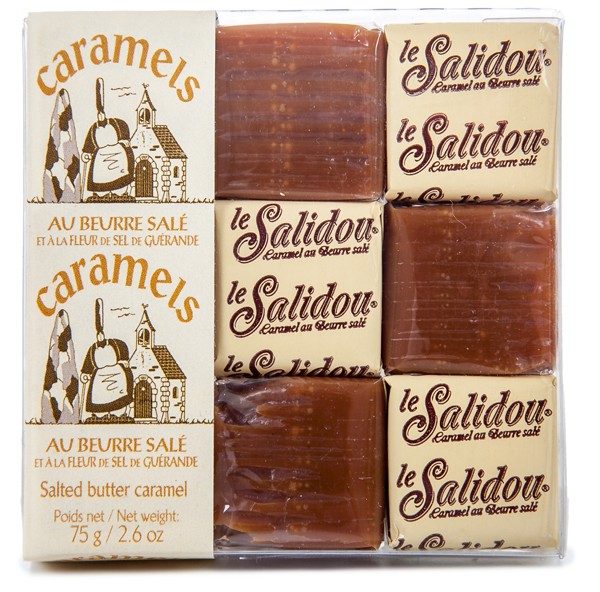 Le Salidou-Carrées Caramels aux beurre salés étuis pâtissiers