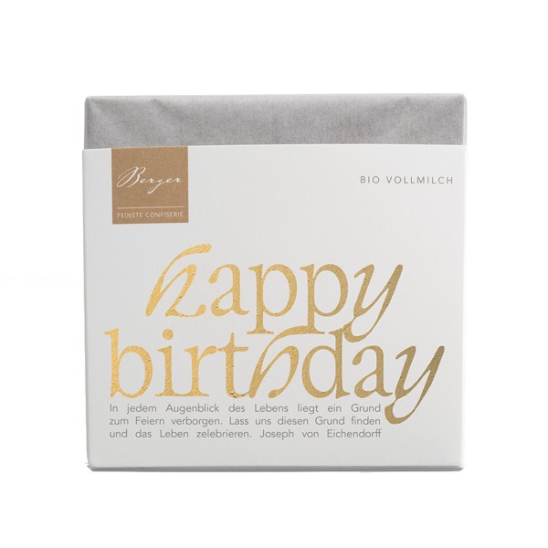 Schokoladentafel „Happy Birthday to you“