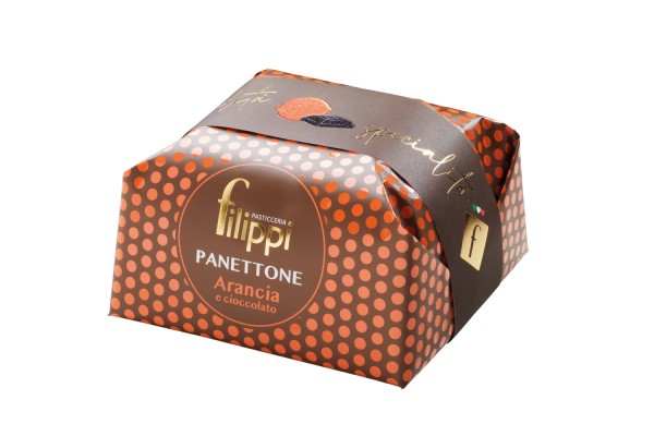 Panettone speziale con arancia e cioccolato