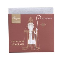 Bio Vollmilch Schokolade „Gruß vom Nikolaus”