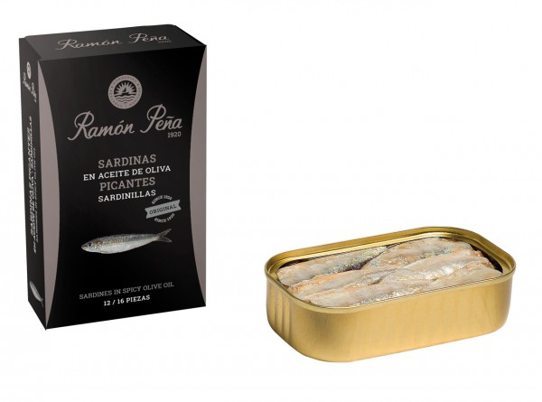 Sardinas en aceite de oliva picantes Sardinillas 12/16