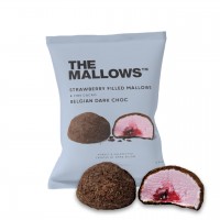 Strawberry Filled Mallows + Fine Cacao & Dark Choc - 800 g