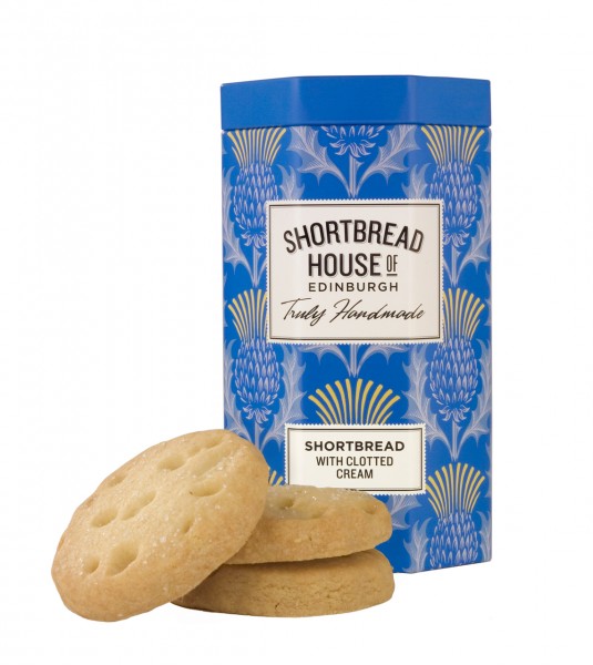 Shortbread Biscuits Octagonal Tins with Clotted Cream