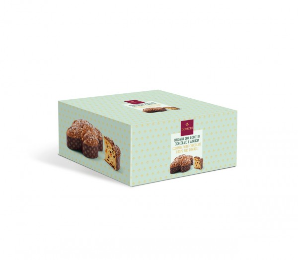 Colomba con gocce di cioccolato e arancia - 750 g
