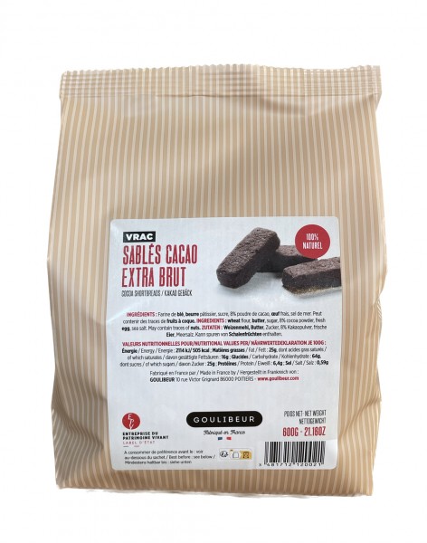 Sablés en vrac - Cacao extra brût