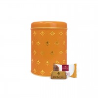 Giandujotti e tartufi in confezione di latta