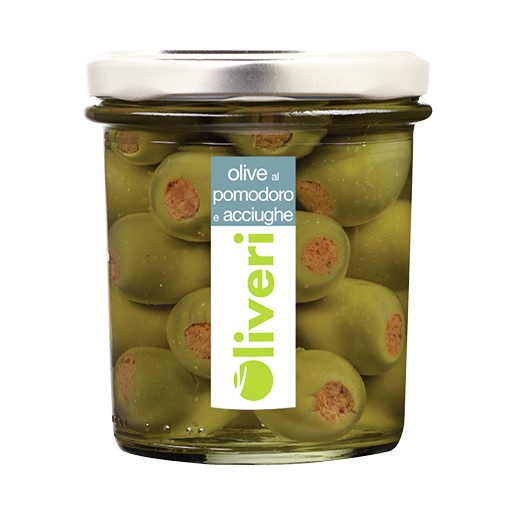 Olive al pomodoro e acciughe