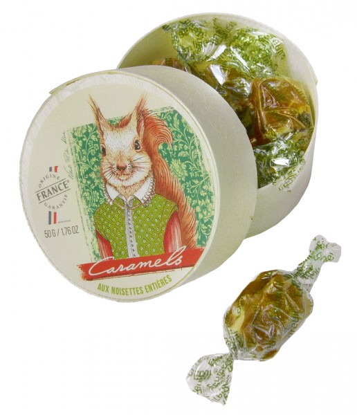 Caramels aux Noisettes entières - 50g