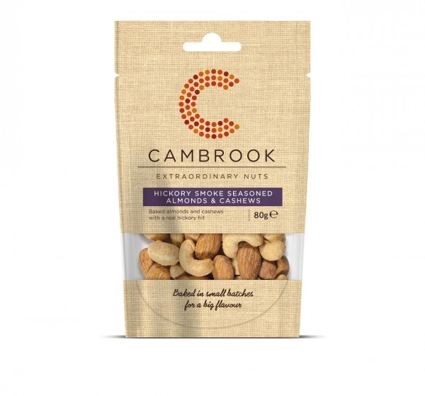 Baked Hickory Smoke Seasoned Almonds & Cashews | 80 g