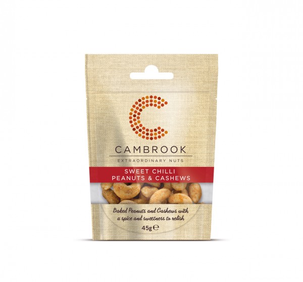 Brilliantly Baked Sweet Chilli Peanuts & Cashews | 45 g