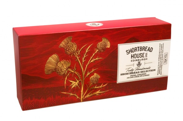 Shortbread Selection Original Stem Ginger, dark Chocolate & Orange