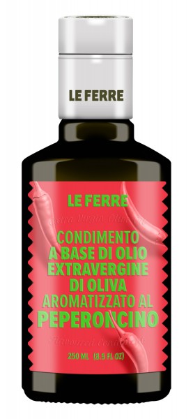 Condimento a base di olio extravergine di oliva aromatizzato al peperoncino