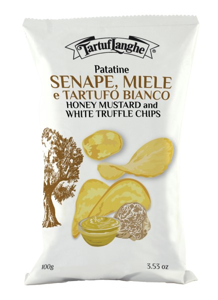 Patatine senape, miele e tartufo bianco