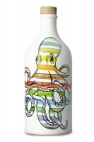 Terracotta Peranzana-Octopus/Tintenfisch gestreift