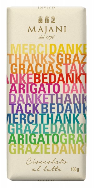 Danke-Thanks-Merci Cioccolato al latte