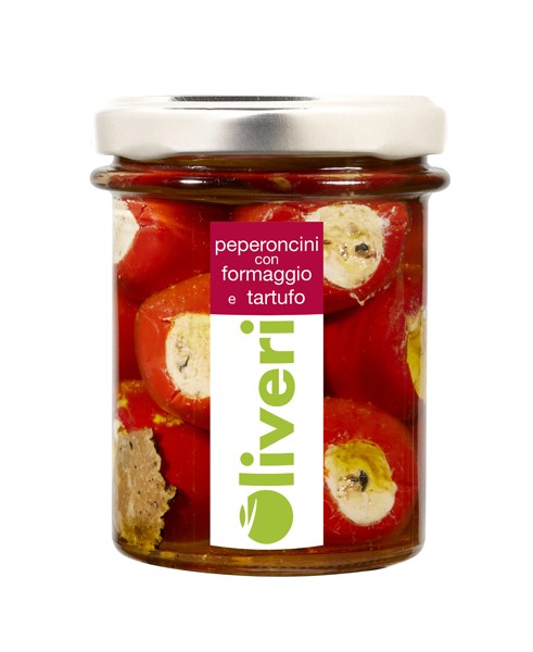 Peperoncini con formaggio e tartufo