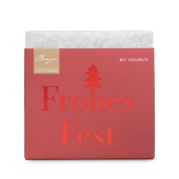 Bio Schokoladentafel Vollmilch „Frohes Fest“