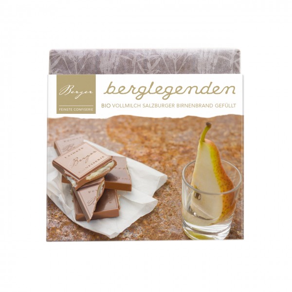 Berglegenden Bio Vollmilch Salzburger Birnenbrand gefüllt