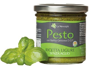 Pesto con Basilico Genovese D.O.P. Ricetta Ligure senza Aglio