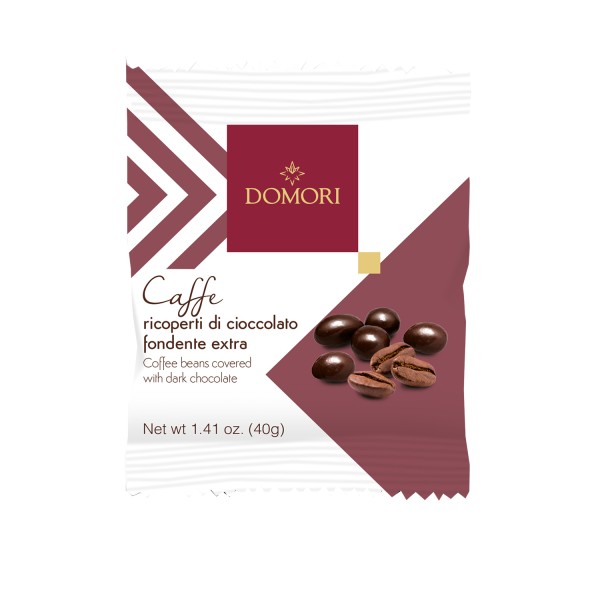 Caffei ricoperti di cioccolato fondente extra