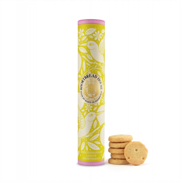 Mediterranean Lemon Shortbread - Tall Tin