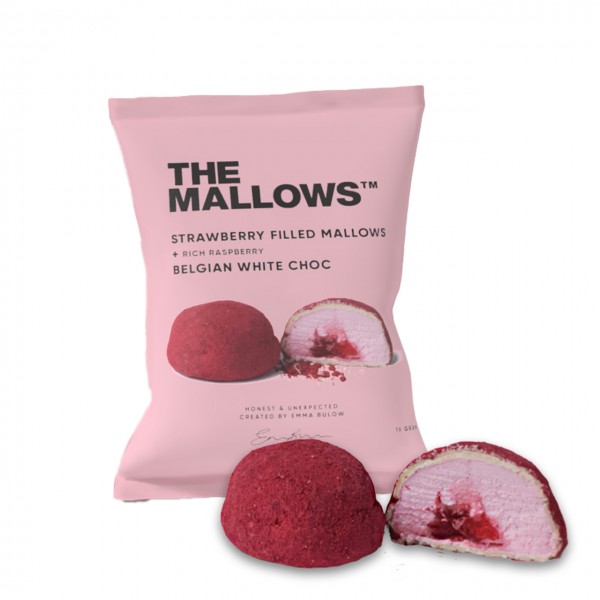Strawberry Filled Mallows + Rich Raspberry & White Choc - 800 g