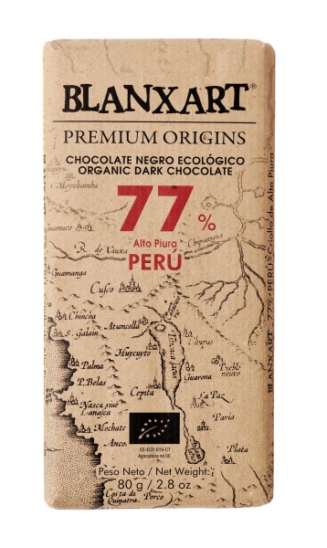 Chocolate negro ecológico 77 % Peru