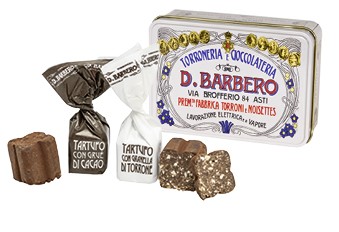 Tartufi misti con Crué di Cacao e con Granella di Torrone