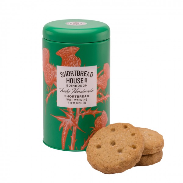 Shortbread with warming Stem Ginger